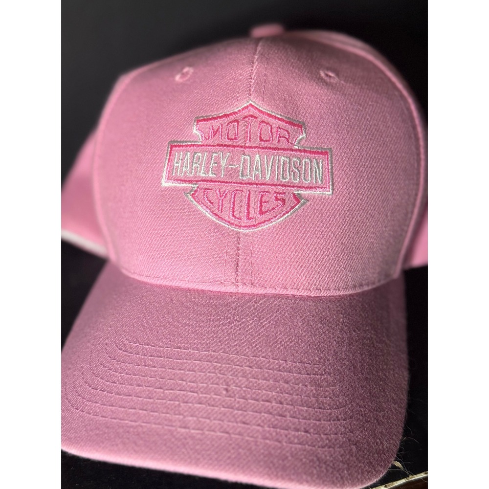 Harley-Davidson Pink Bar & Shield Logo Baseball Cap Adjustable Hat